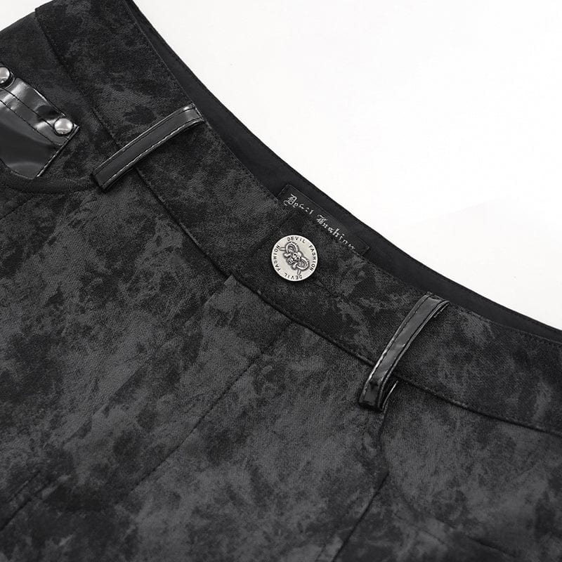 Women's Gothic Cutout Buckles Pants - Image 10