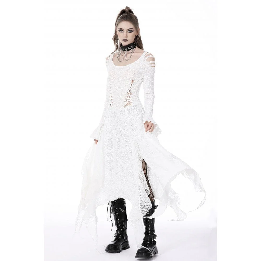 Women's Gothic Cutout Irregular Dress - Image 4
