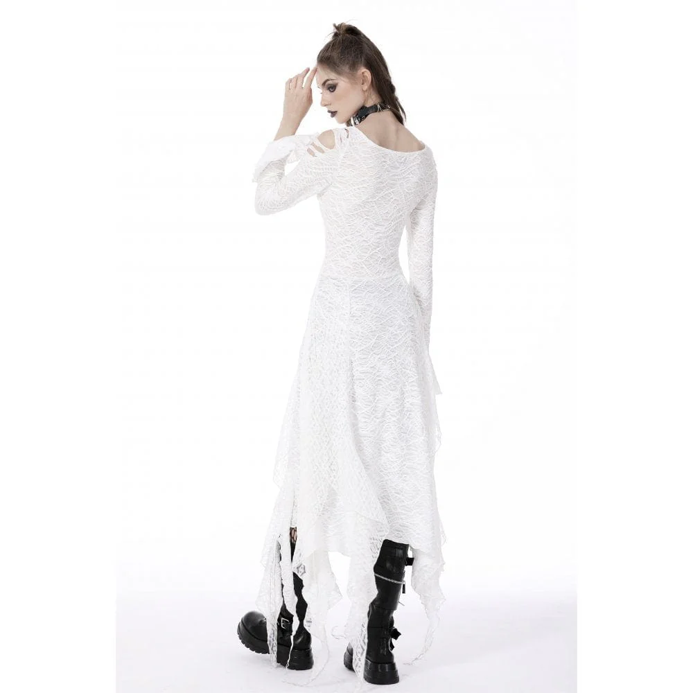 Women's Gothic Cutout Irregular Dress - Image 7
