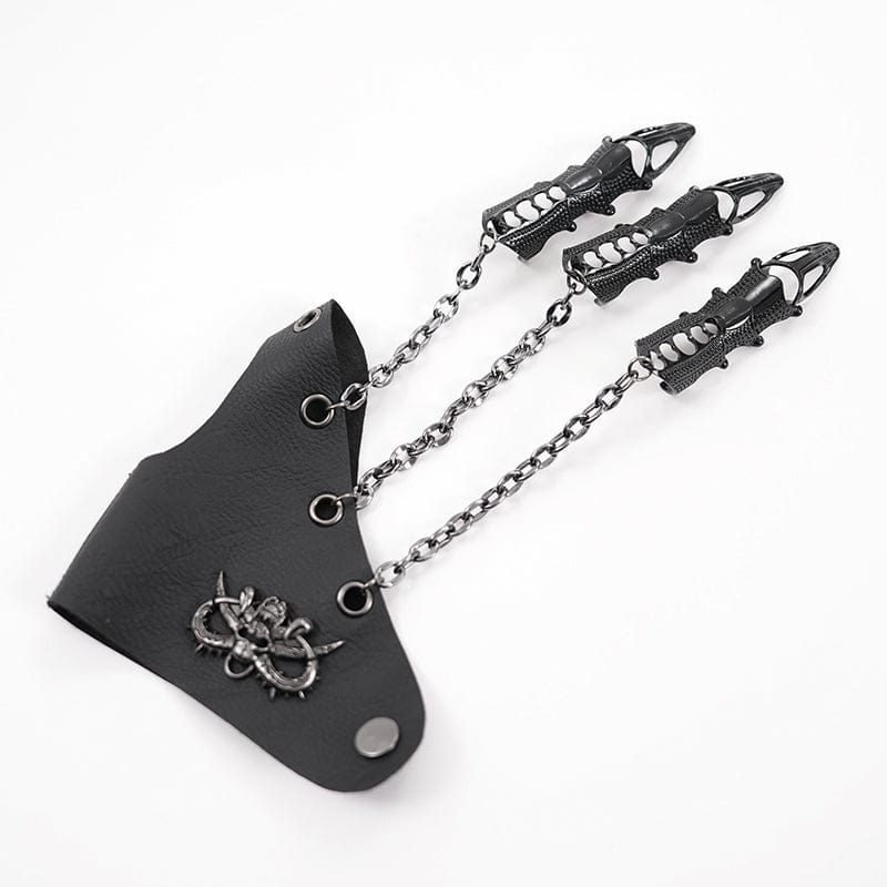 Women's Gothic Eyelets Chains Bracelet - Image 7