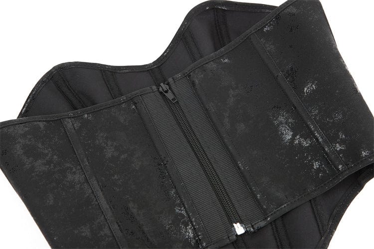Women's Gothic Flannelette Zipper Overbust Corset - Image 6
