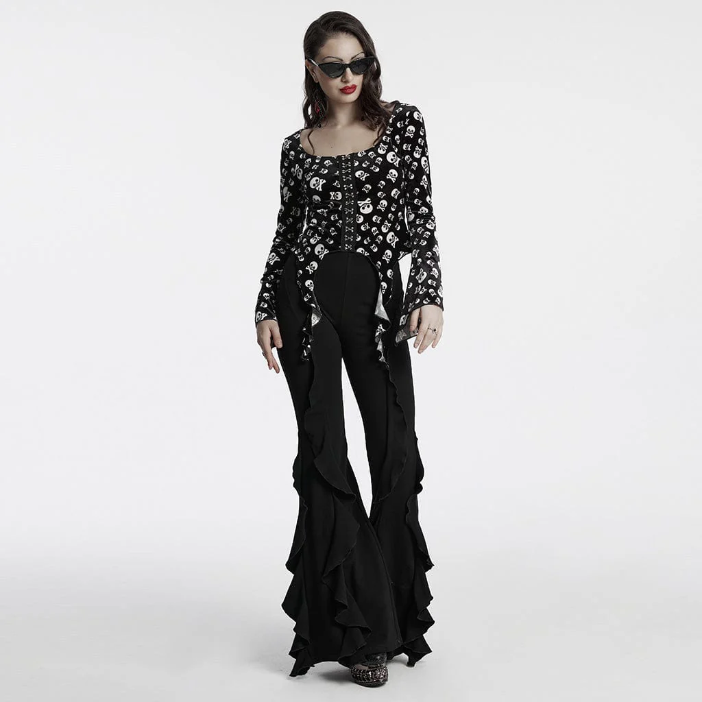 Women's Gothic Flared Flared Pants - Image 4