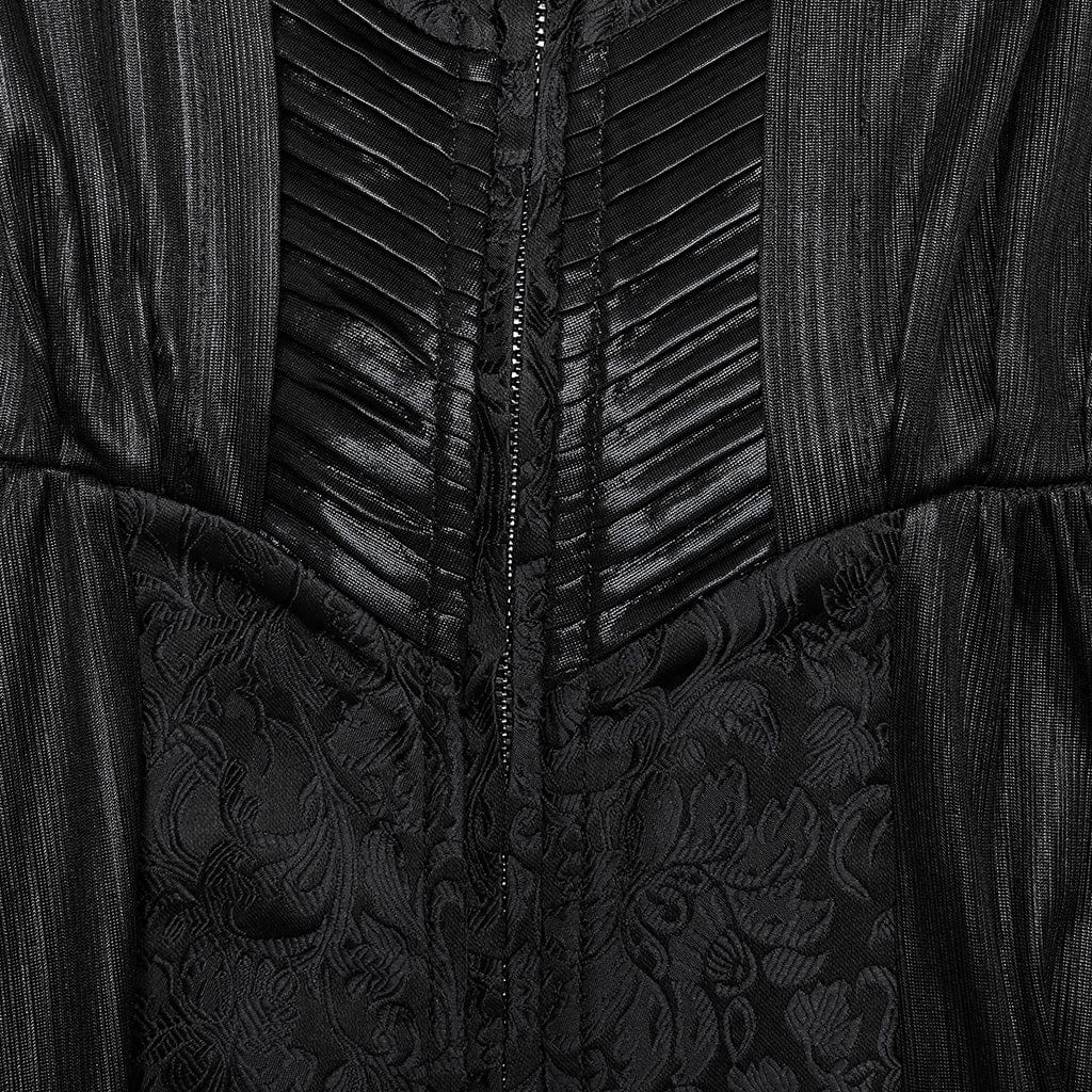 Women's Gothic Flared Sleeved Witch Dress with Hood - Image 7