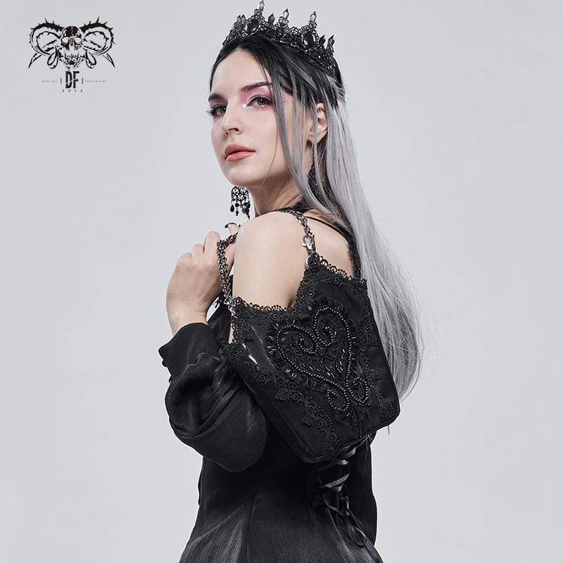 Women's Gothic Floral Bucket Bag - Image 4