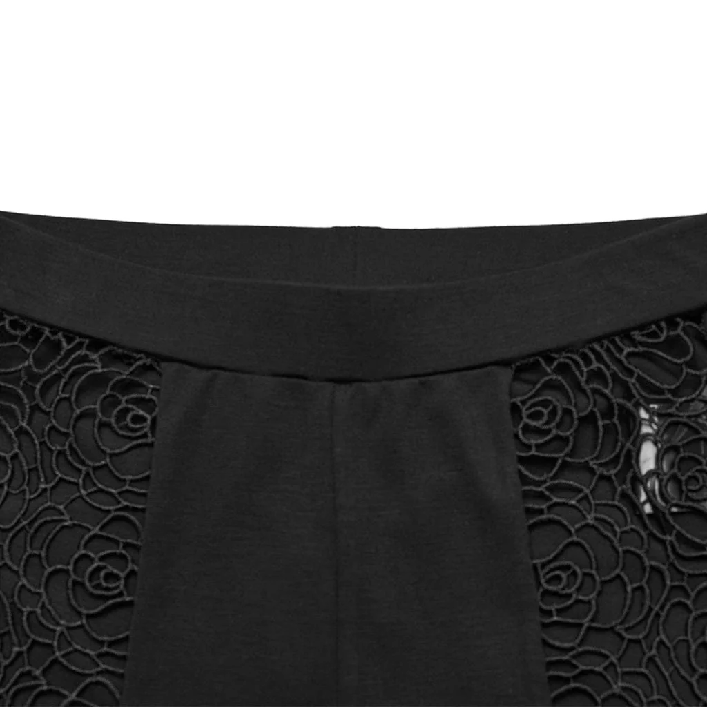Women's Gothic Floral Cutout Leggings - Image 9
