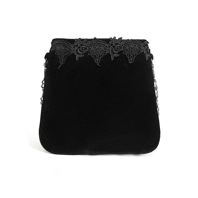 Women's Gothic Floral Embroidered Beaded Bag - Image 8