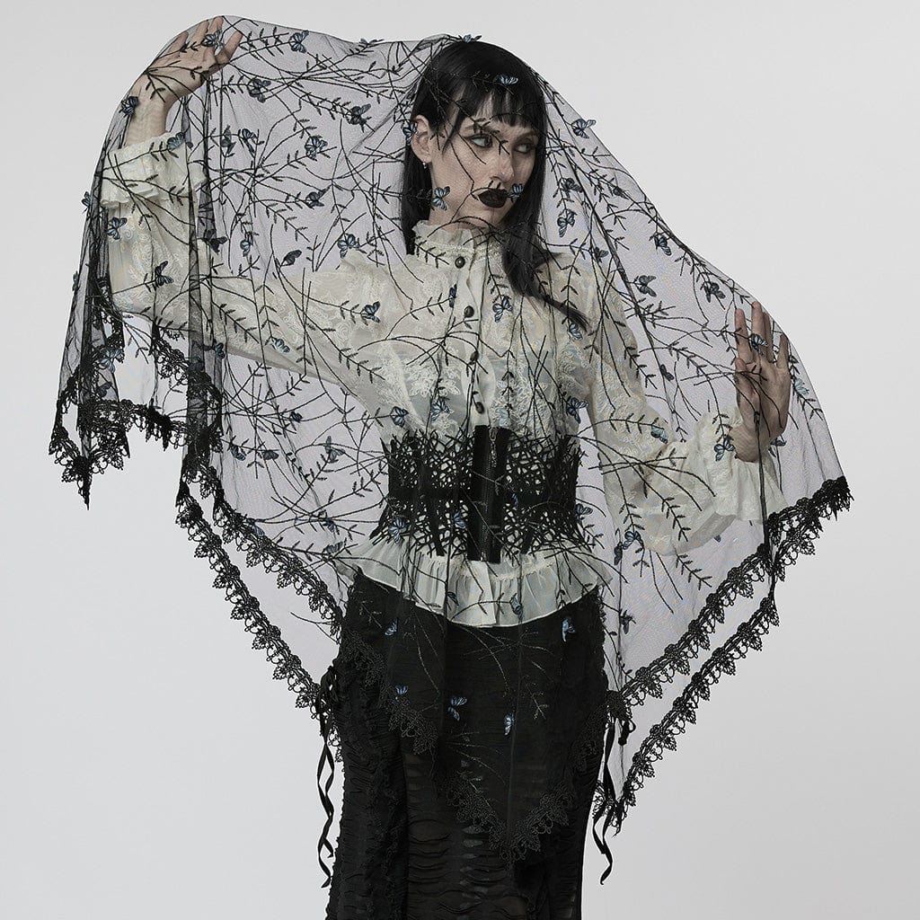 Women's Gothic Floral Headwear - Image 3