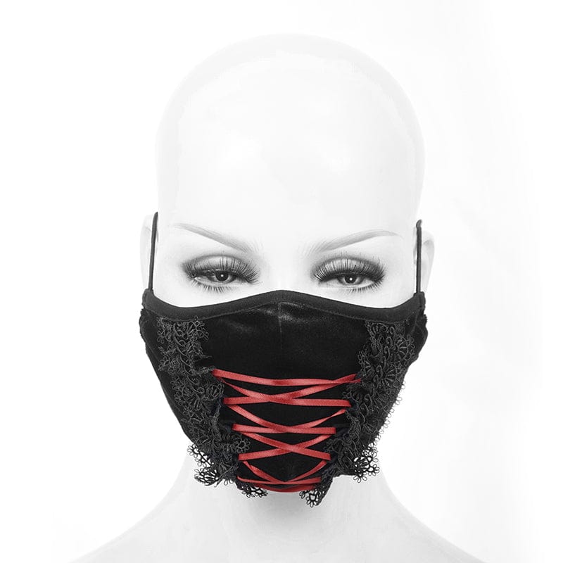Women's Gothic Floral Lace Mask