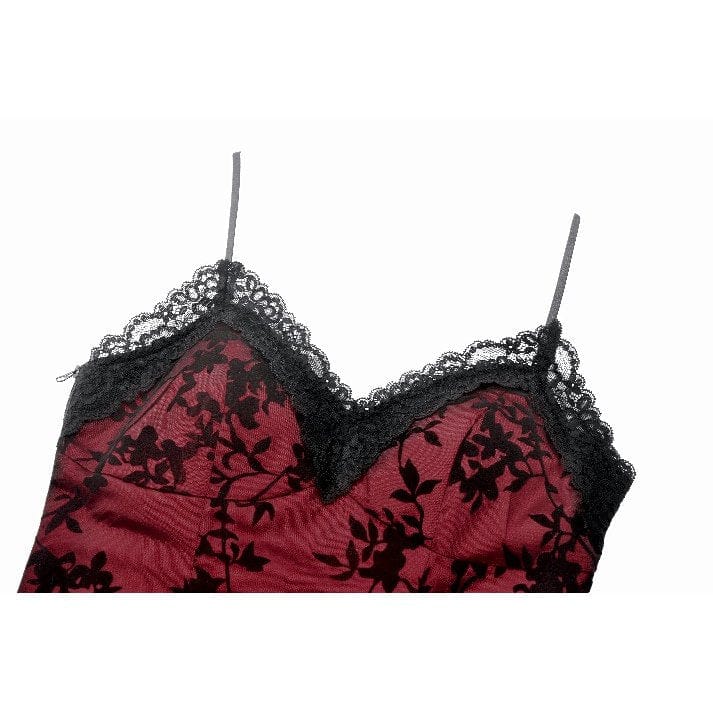 Women's Gothic Floral Lace Tank Top - Image 13