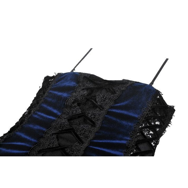 Women's Gothic Floral Multilayered Lace High/Low Slip Dress Wedding Dress - Image 16