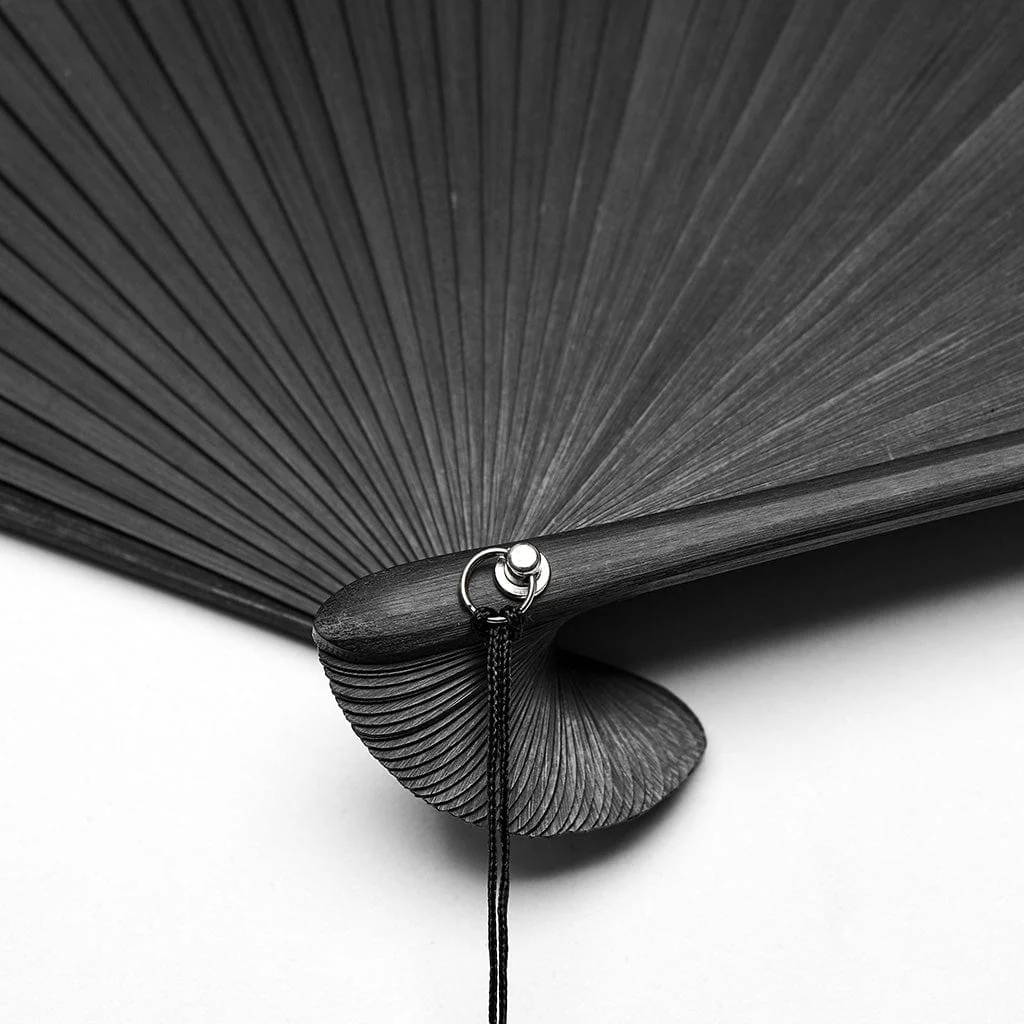 Women's Gothic Floral Printed Carving Fan - Image 8