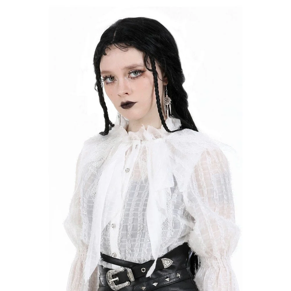 Women's Gothic Floral Studded Earrings - Image 3