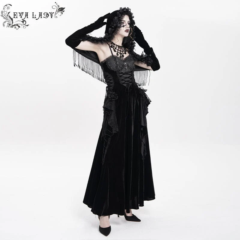 Women's Gothic Flower Lace Edge Cloak - Image 6