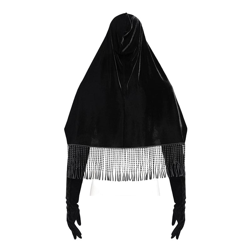 Women's Gothic Flower Lace Edge Cloak - Image 9