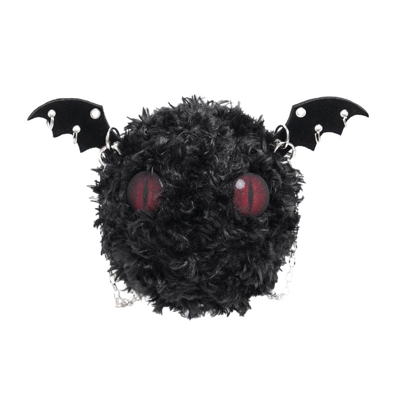 Women's Gothic Fluffy Little Bat Chain Bag - Image 7