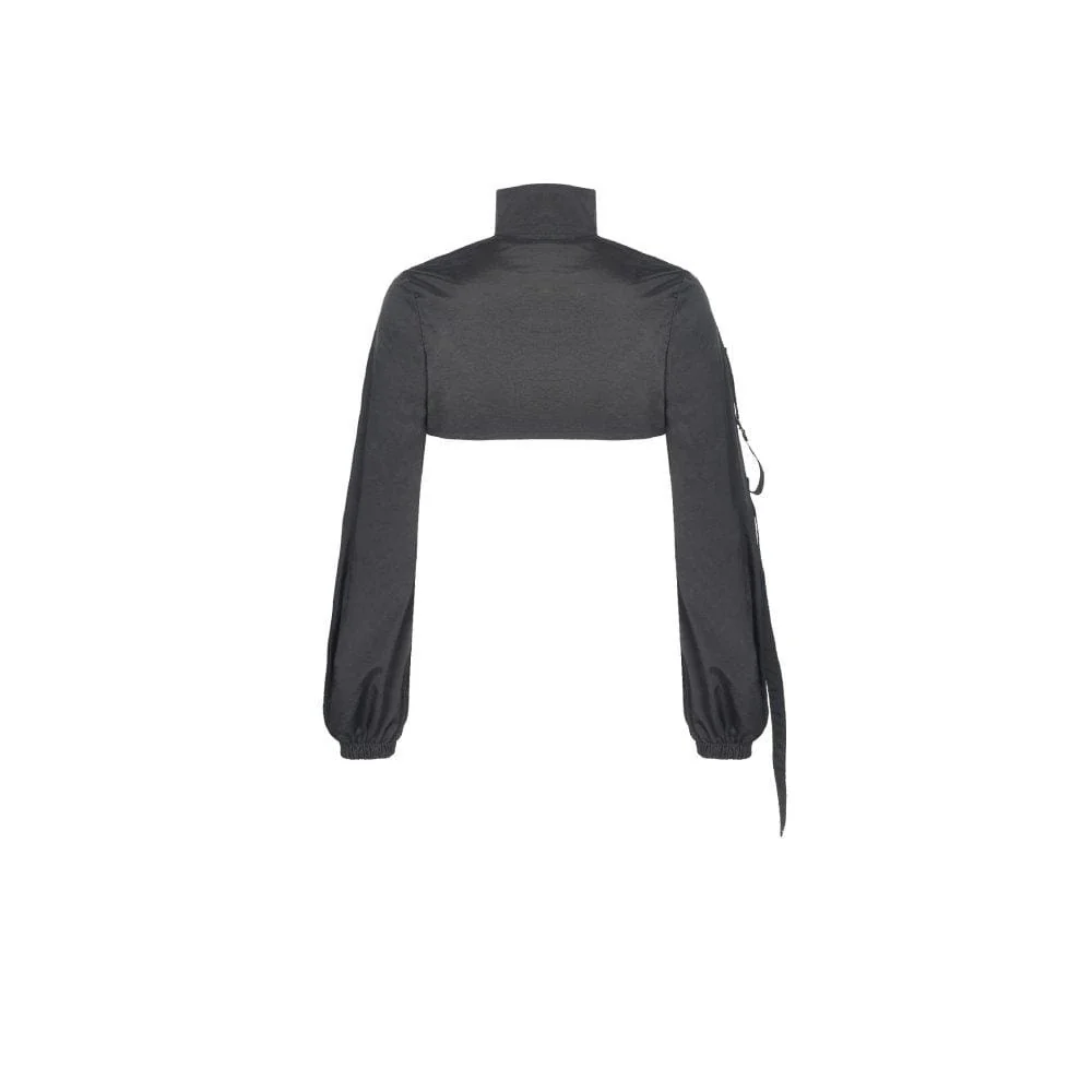 Women's Gothic Front Zip Short Capes - Image 6