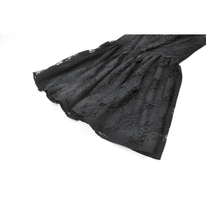 Women's Gothic Halterneck Lace Short Dress - Image 19
