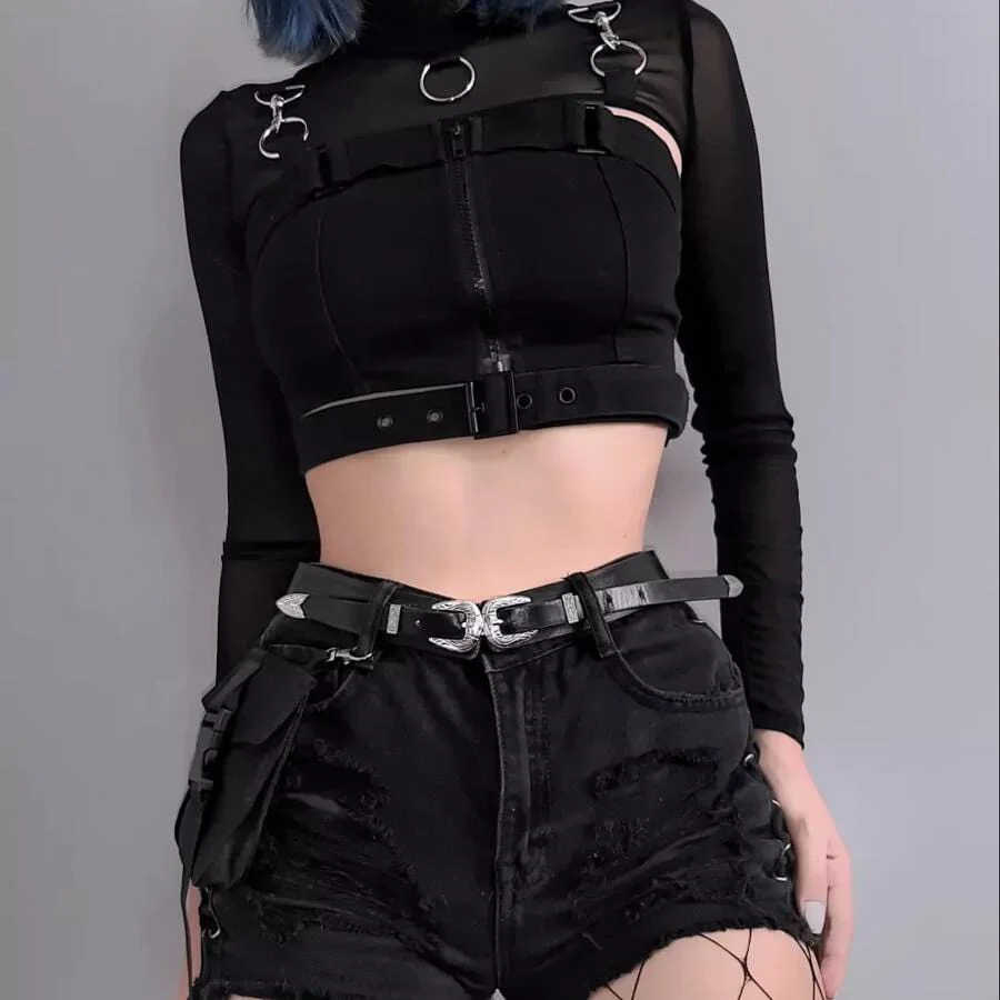 Women's Gothic High-collar Mesh Capes - Image 4