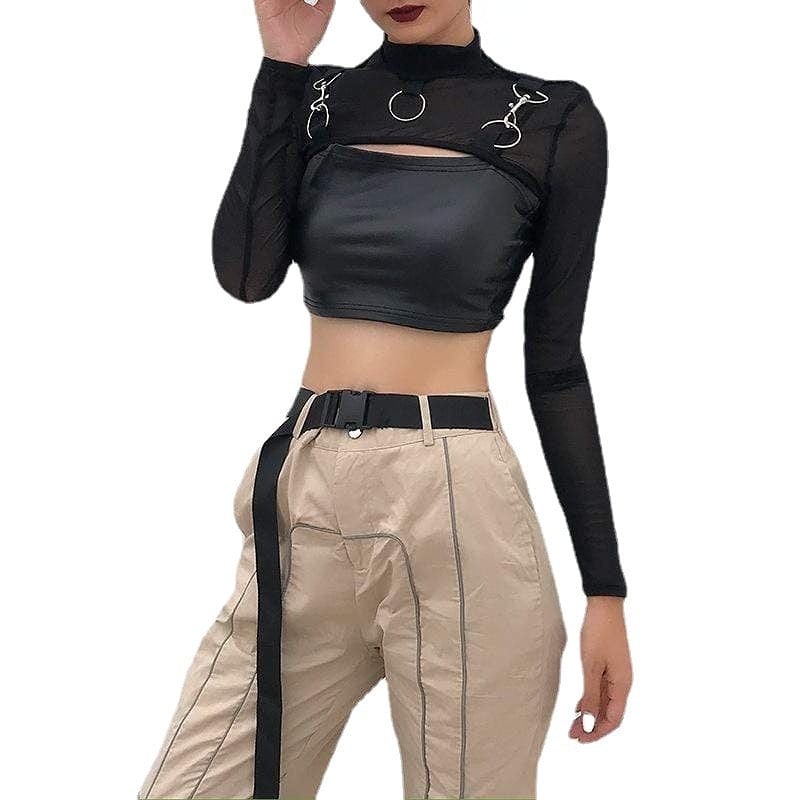 Women's Gothic High-collar Mesh Capes - Image 6