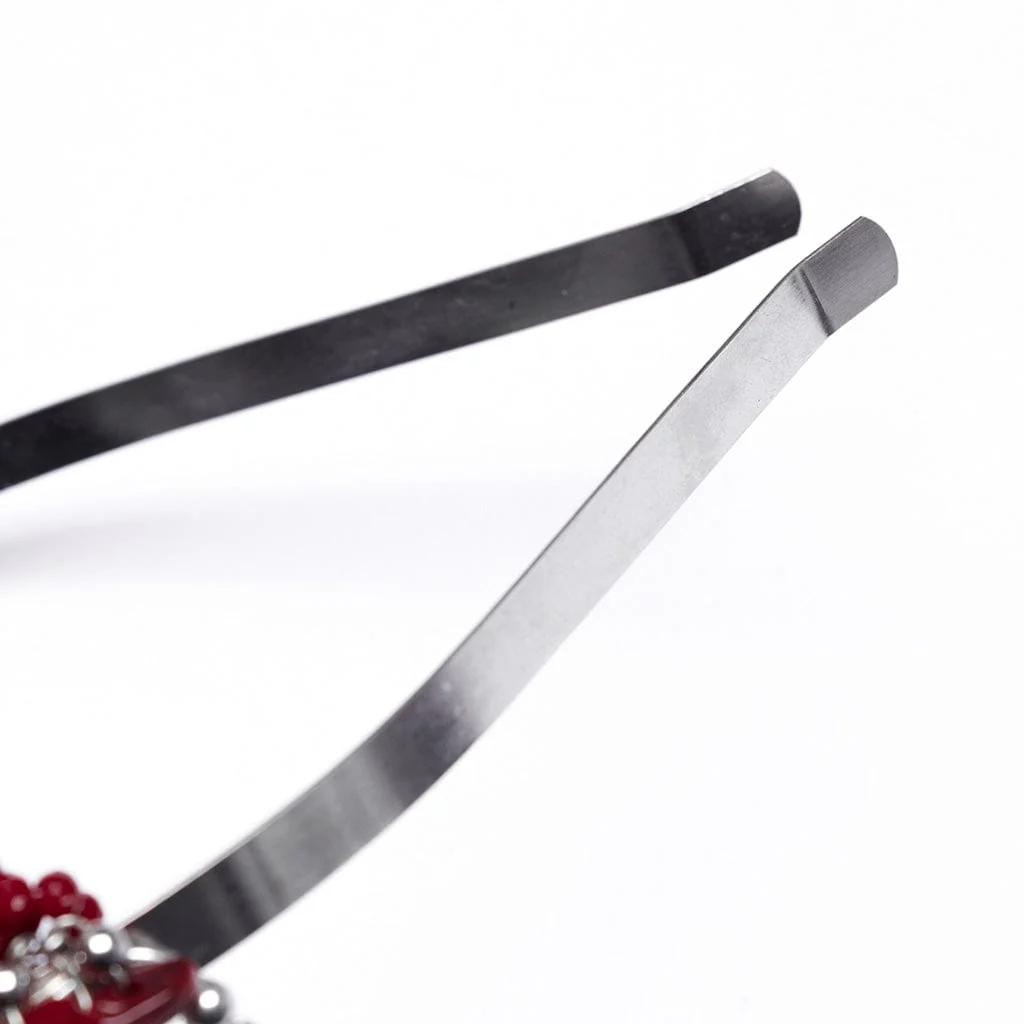 Women's Gothic Irregular Crystal Cross Headwear Red - Image 7