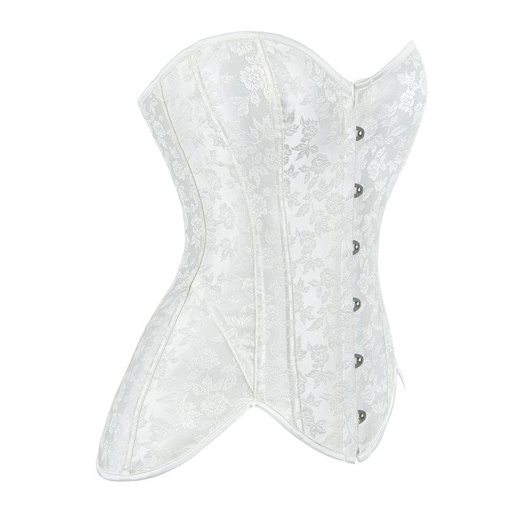 Women's Gothic Irregular Jacquard Overbust Corset - Image 3