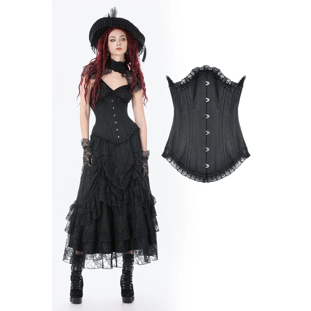 Women's Gothic Irregular Lace-up Underbust Corset