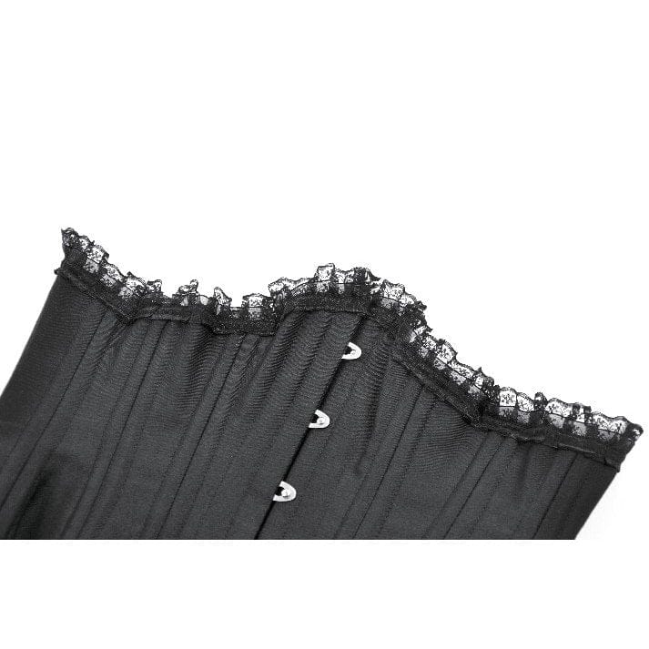 Women's Gothic Irregular Lace-up Underbust Corset - Image 18