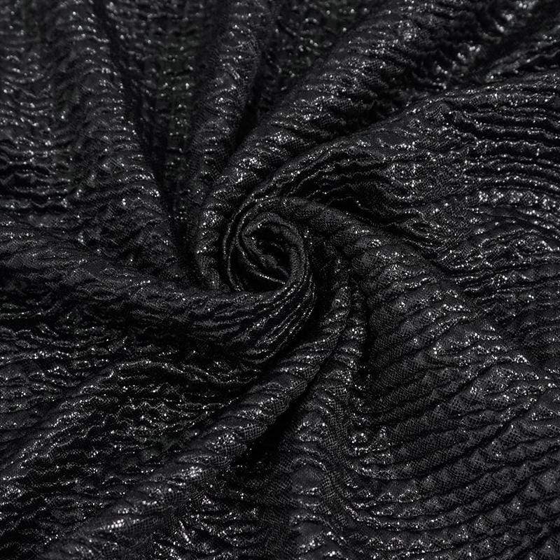 Women's Gothic Irregular Turtleneck Ruched Top - Image 9