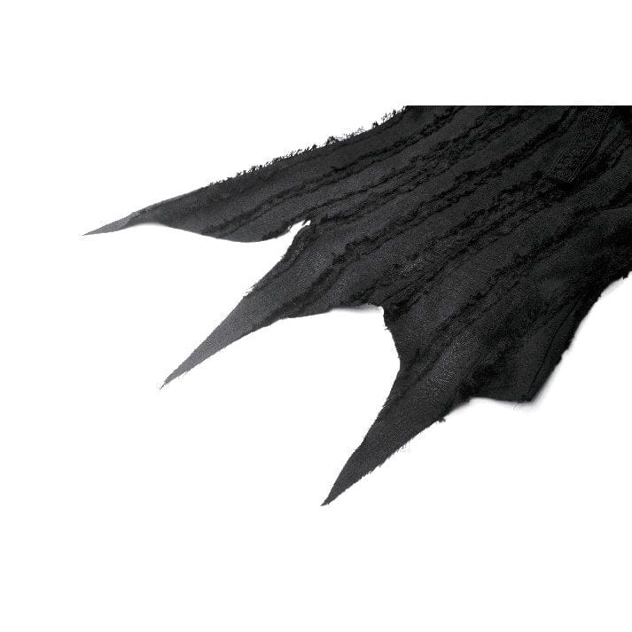 Women's Gothic Irregular Unedged Puff Sleeved Shirt - Image 17