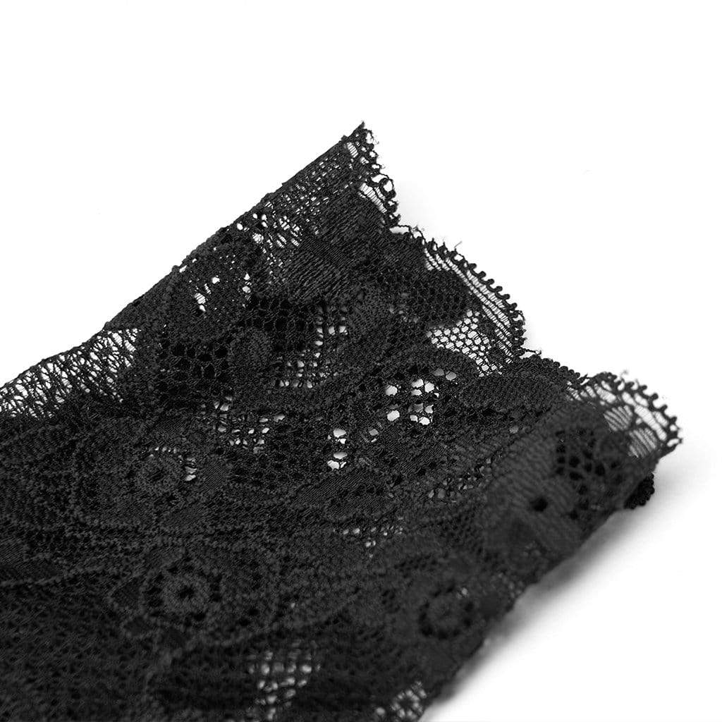 Women's Gothic Jacquard Gloves - Image 6