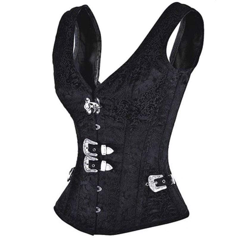 Women's Gothic Jacquard Overbust Corsets - Image 2