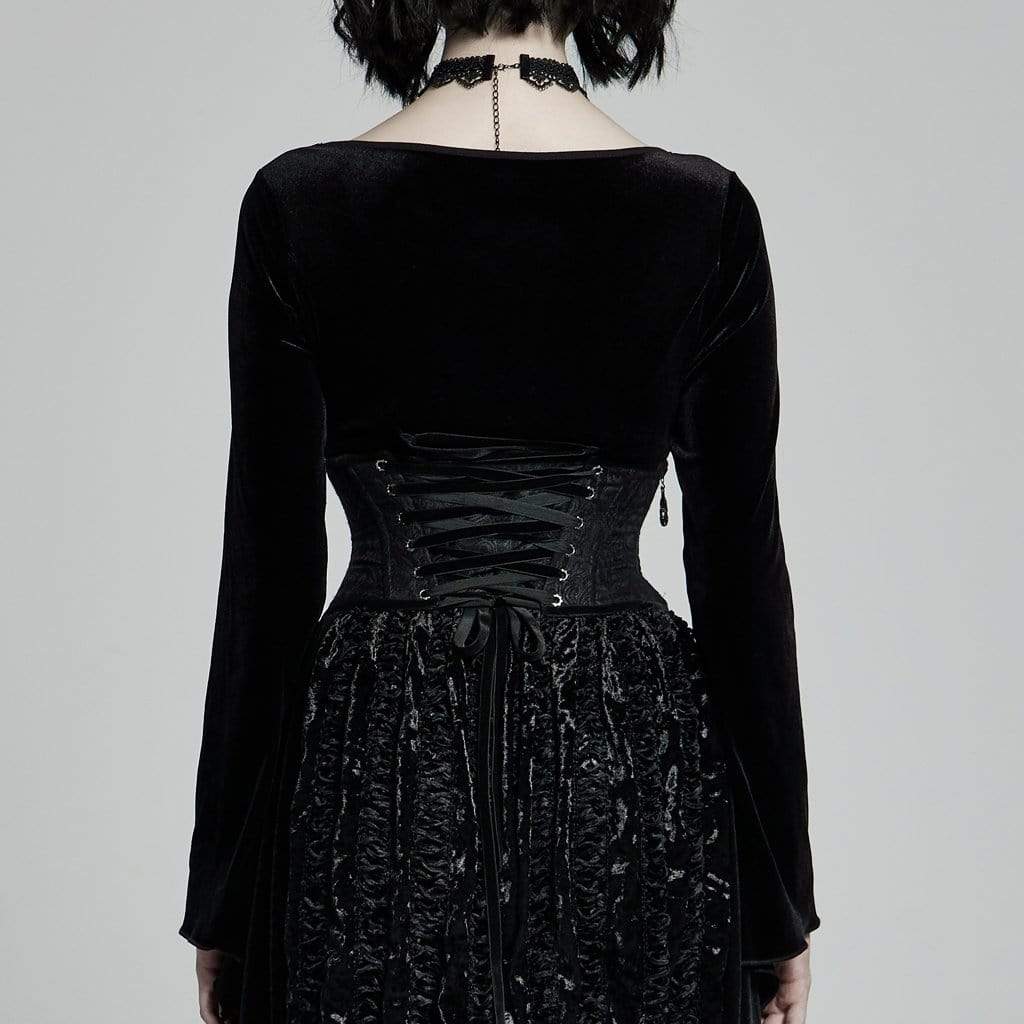 Women's Gothic Jacquard Underbust Corsets - Image 3