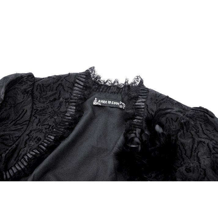 Women's Gothic Lace Bubble-Sleeved Cape - Image 13