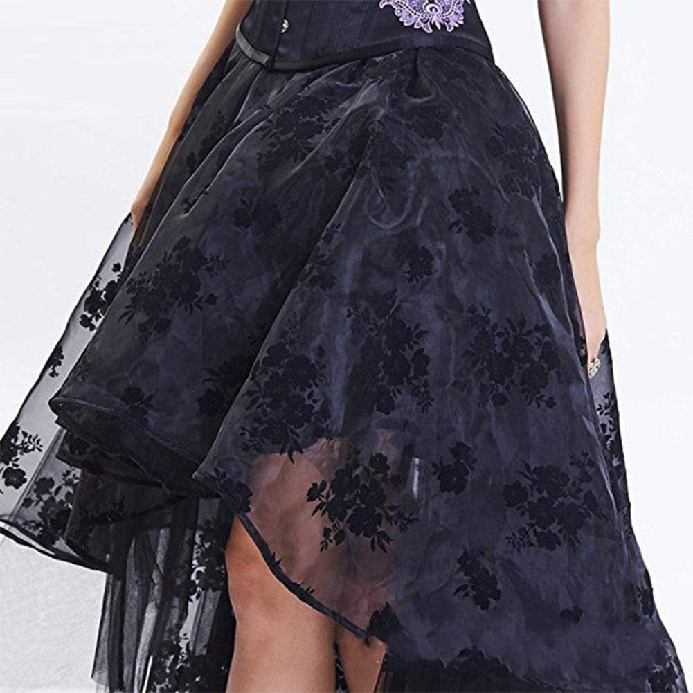 Women's Gothic Lace High/low Skirts - Image 4
