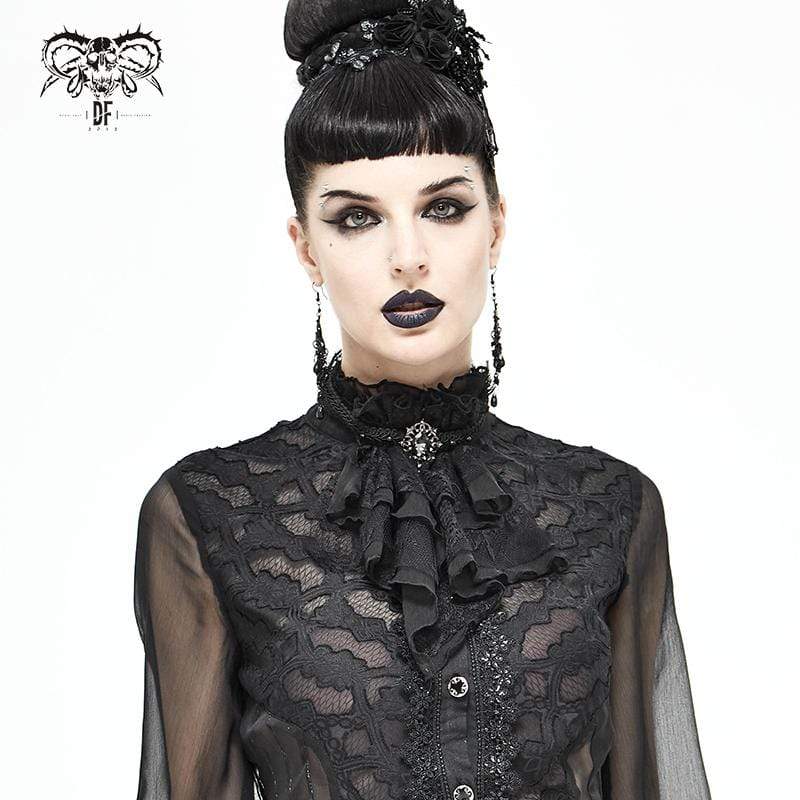 Women's Gothic Lace Multilayer Black Neckwear - Image 2