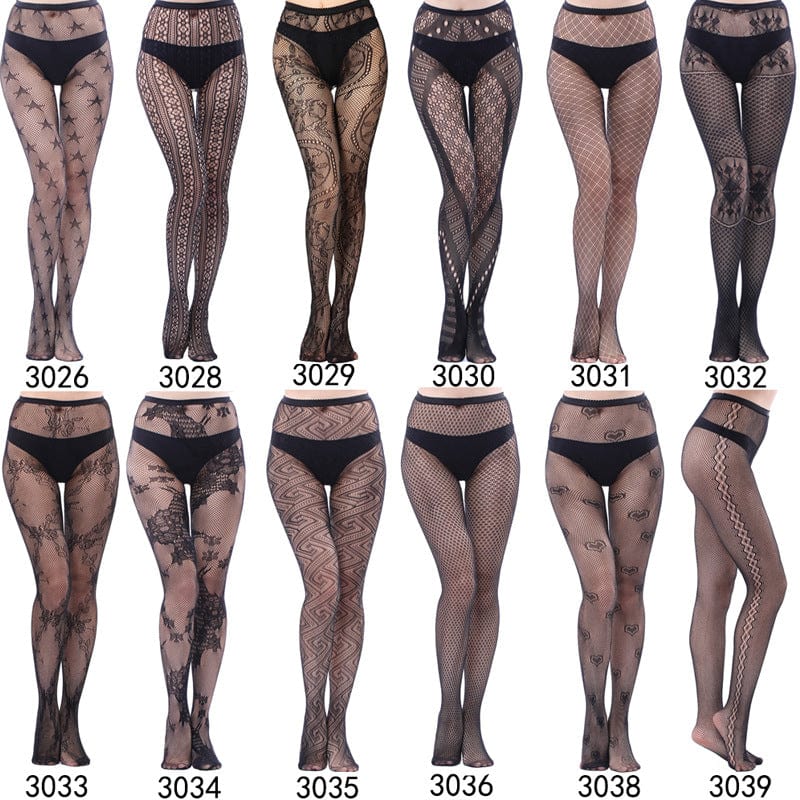 Women's Gothic Lace Pantyhose Stockings - Image 5