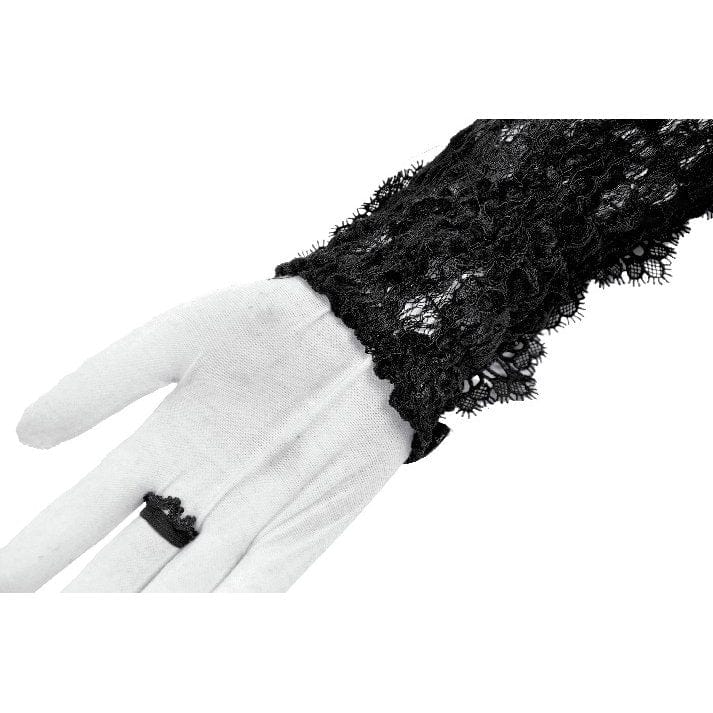 Women's Gothic Lace-up Long Gloves - Image 17