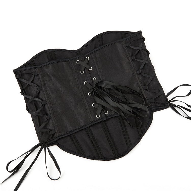 Women's Gothic Lace-up Spaghetti Straps Overbust Corsets - Image 5