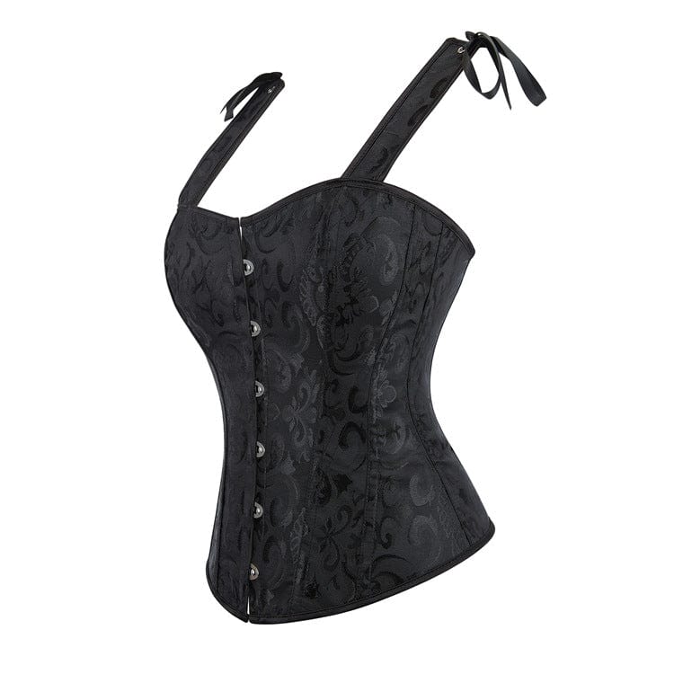 Women's Gothic Lace-up Steel Boned Overbust Corset - Image 2