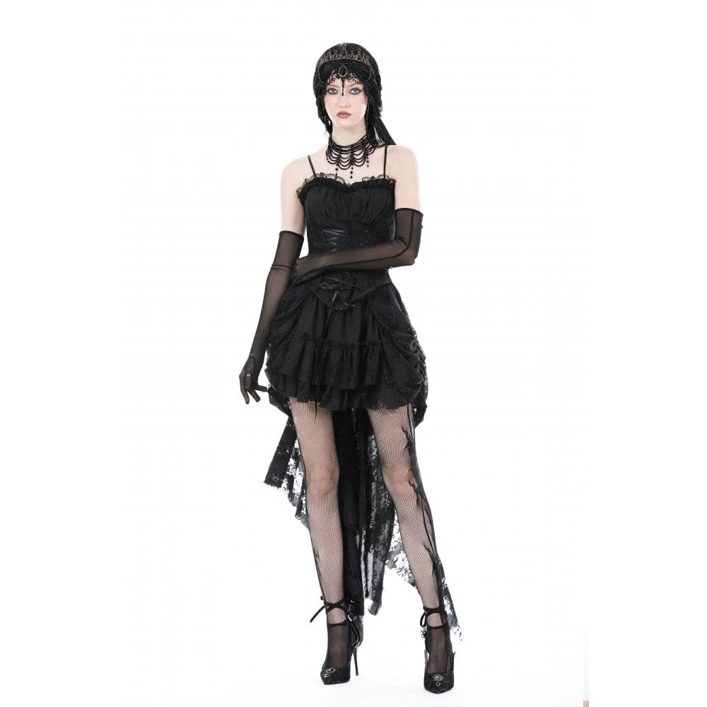 Women's Gothic Layered Unedged High-low Skirt - Image 3