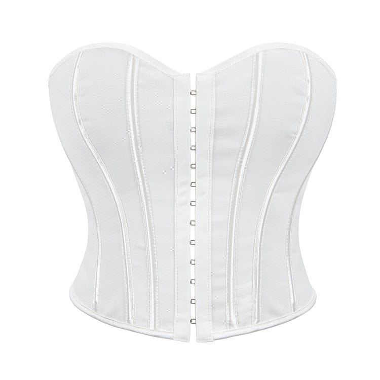 Women's Gothic Leopard Printed Boned Overbust Corset - Image 2