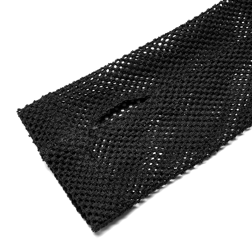 Women's Gothic Mesh Arm Sleeves with Detachable Choker - Image 10