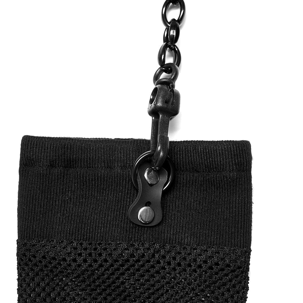 Women's Gothic Mesh Arm Sleeves with Detachable Choker - Image 8