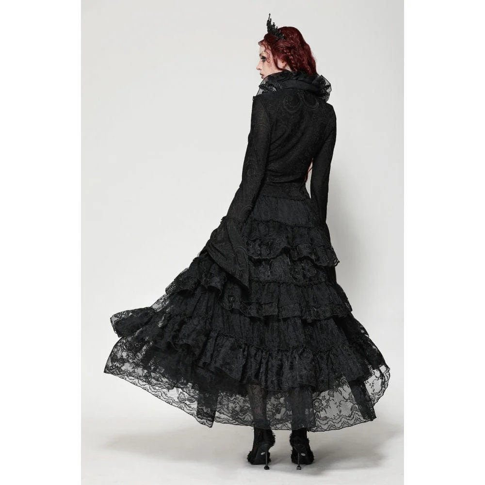 Women's Gothic Mesh Diamond Long Sleeved Shirt - Image 10