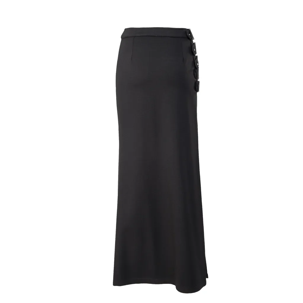 Women's Gothic Multi-buckle Split Skirt - Image 6