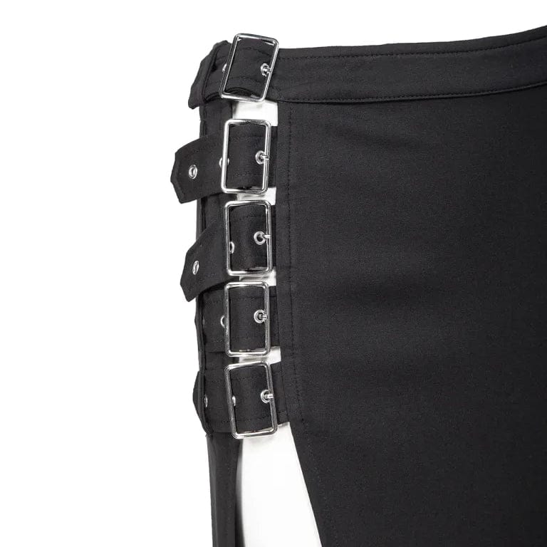 Women's Gothic Multi-buckle Split Skirt - Image 8