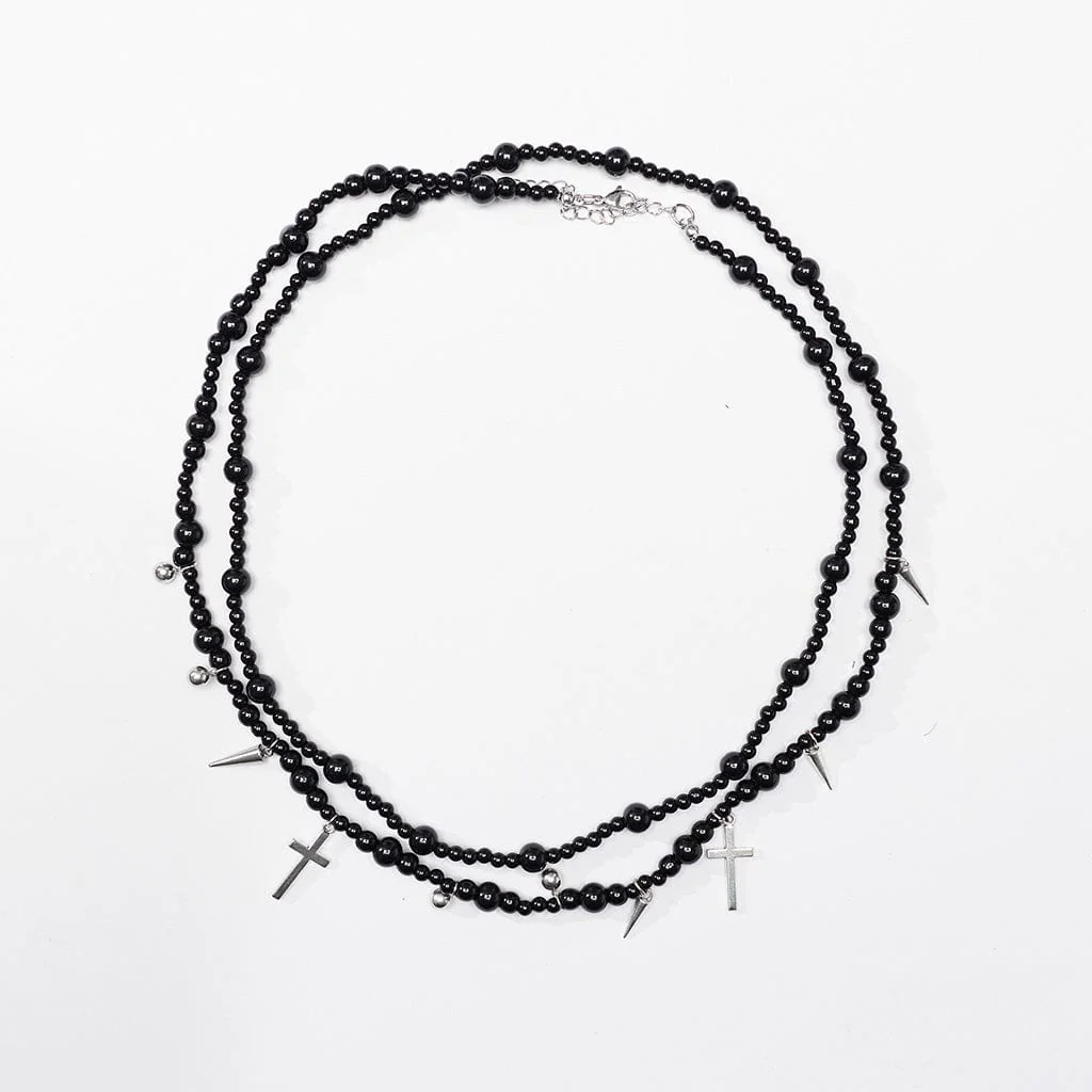 Women's Gothic Multilayered Beads Necklace - Image 6