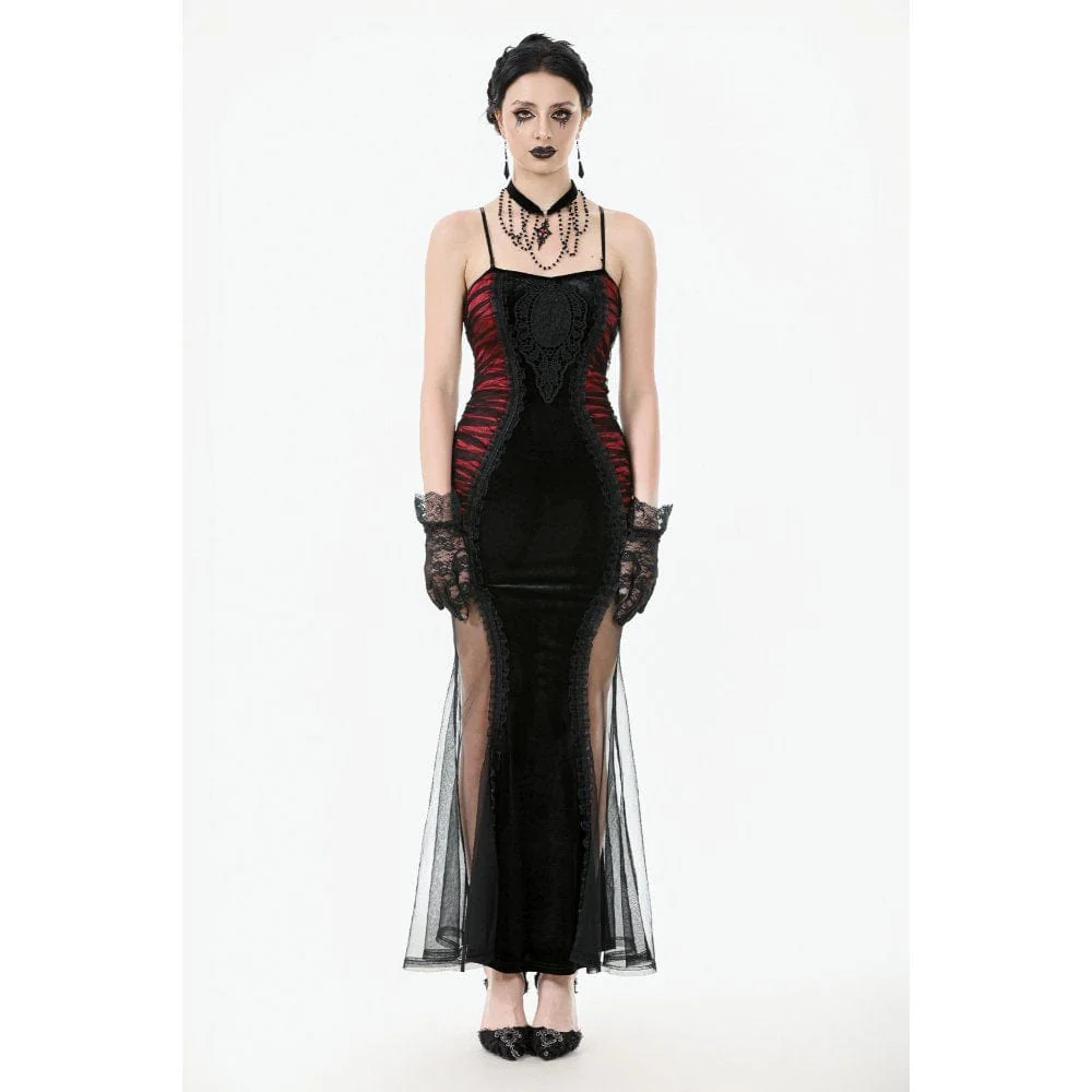 Women's Gothic Multilayered Velvet Choker - Image 4