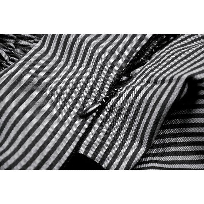 Women's Gothic Pinstripe Multilayer Falbala Slip Dress Graduation Dress - Image 14