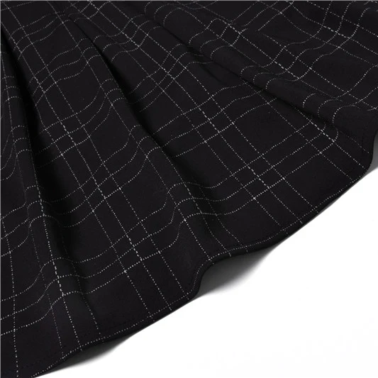 Women's Gothic Plaid High-waisted Dresses - Image 9